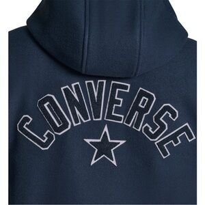 Converse Chuck Taylor Varsity Logo Fleece Hooded Navy Blue Mens size Medium NEW!